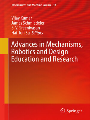 cover image of Advances in Mechanisms, Robotics and Design Education and Research